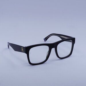 Tommy Hilfiger TH 2118/S 0807 K1 Sunglasses Black Square Frame, Gold Lenses